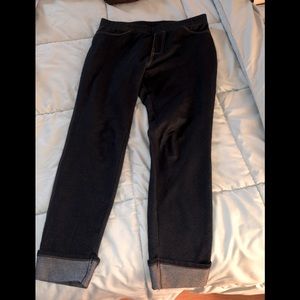 Denim look cotton jegging